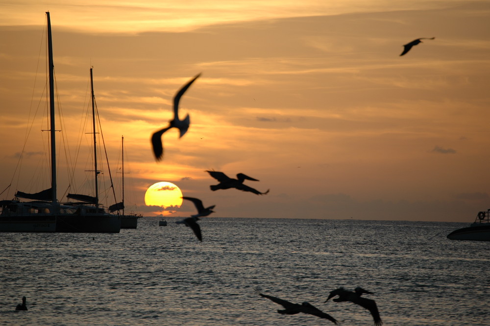 Atardecer en Los Roques, Venezuela