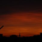 atardecer en madrid a 38º de calor