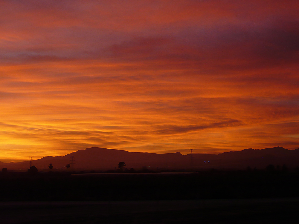 Atardecer en Murcia