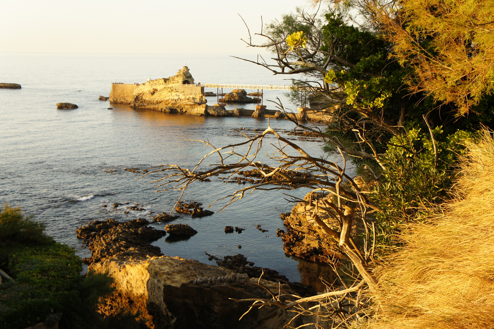 atardecer en otoño . Biarritz