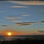 Atardecer en playa de Cabo de Gata