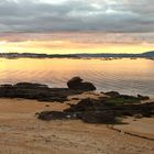 Atardecer en playa Vilanova de Arousa