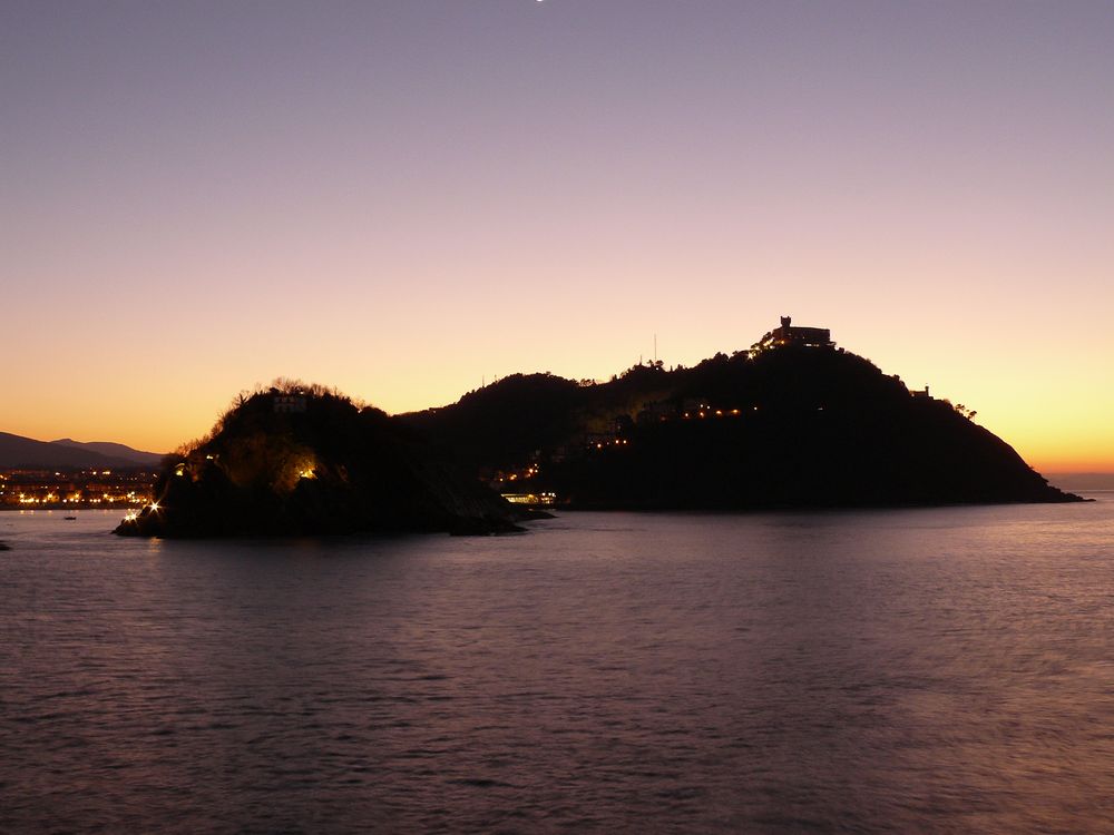 Atardecer en San Sebastian de tximeletak 