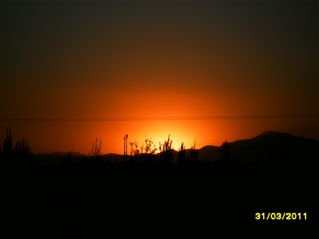 Atardecer en Santiago