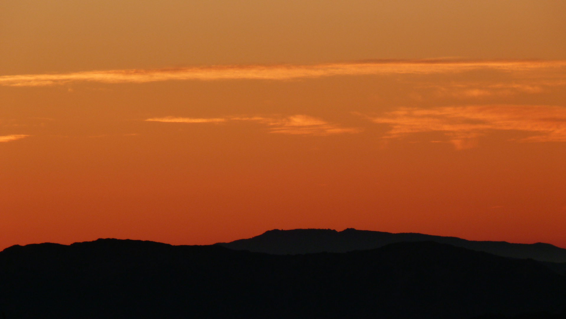 Atardecer en Sierra de las Nieves