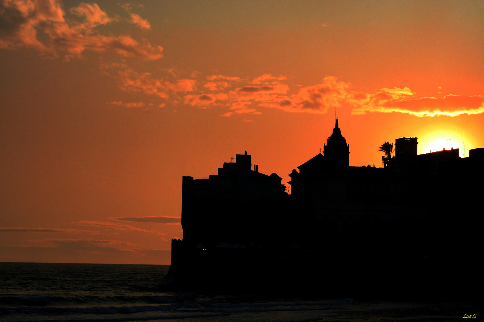 Atardecer en Sitges