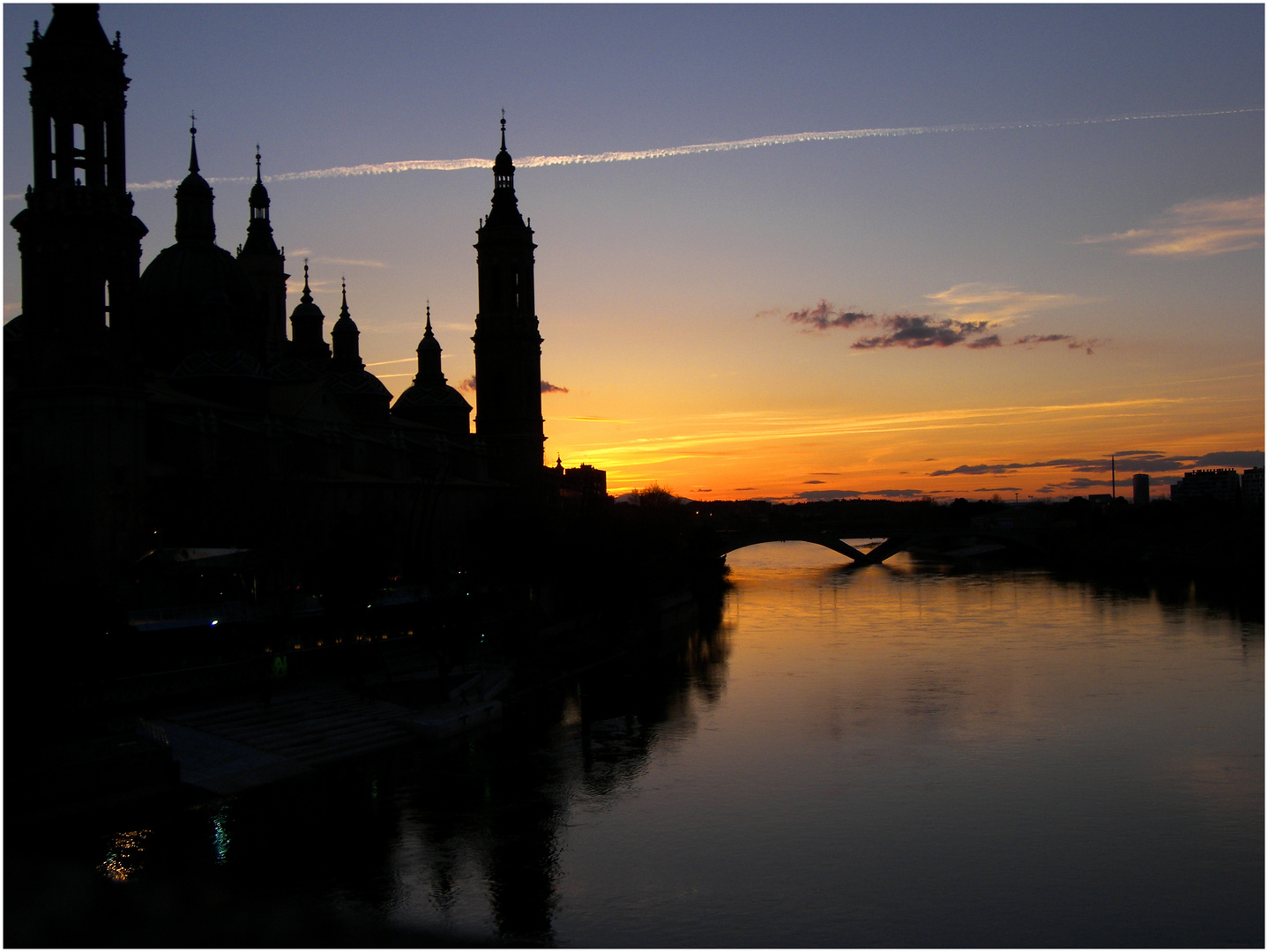 atardecer en zaragoza