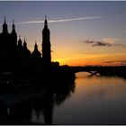 atardecer en zaragoza