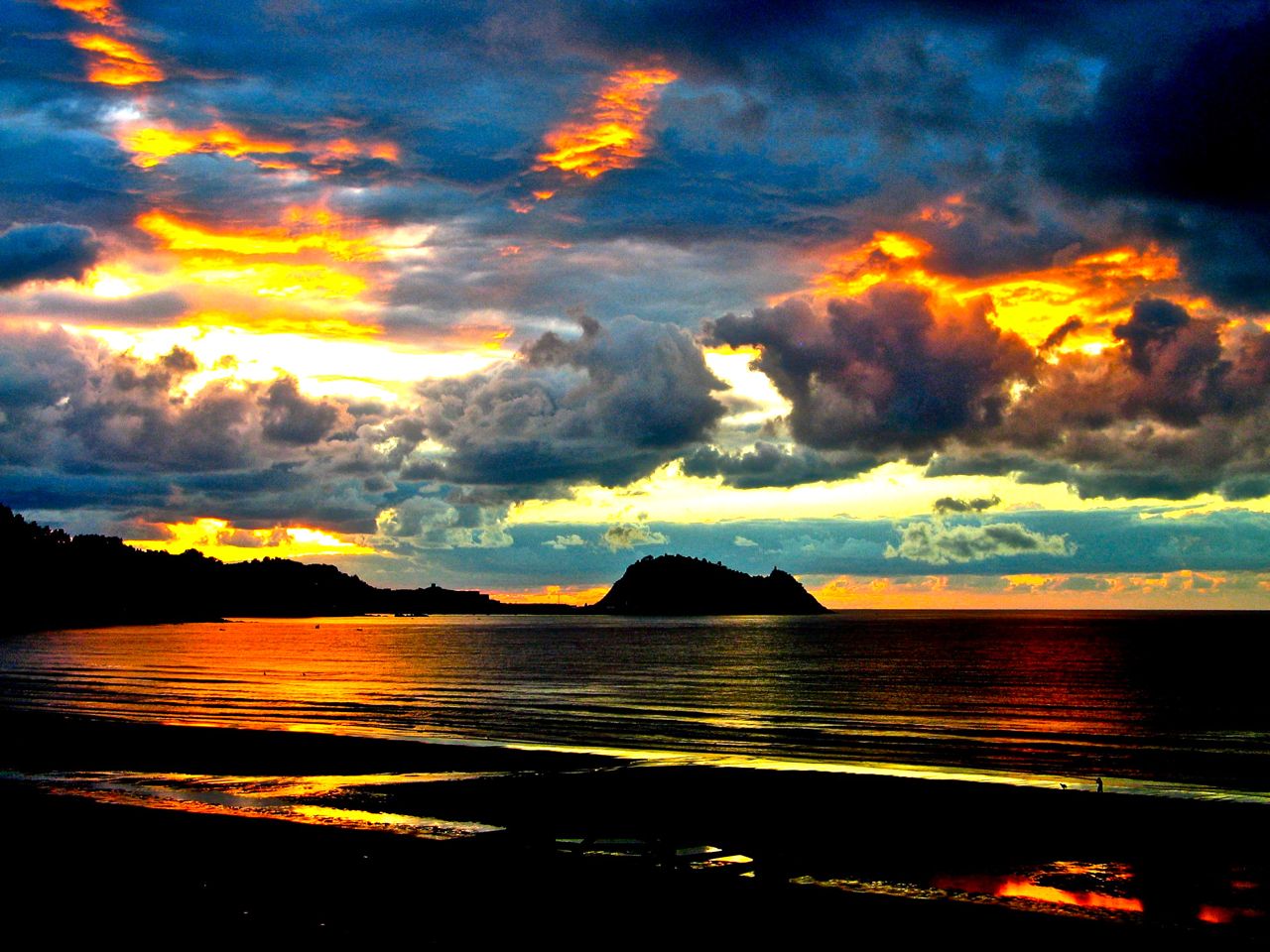 Atardecer en Zarautz