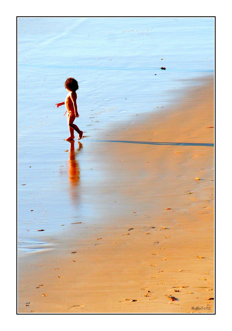 Atardecer junto al Atlántico