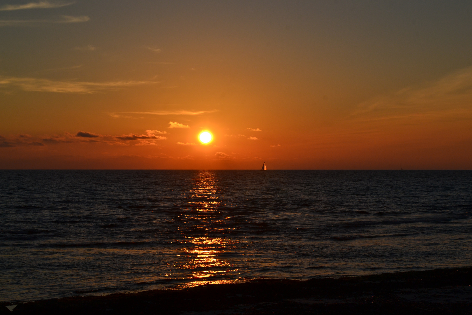 Atardecer marino