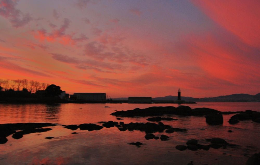 Atardecer , museo del mar de VIGO