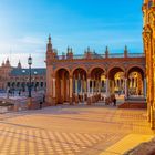 atardecer plaza españa, Sevilla