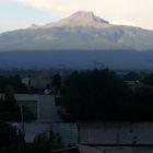 atardecer poblano , la malinche de fondo