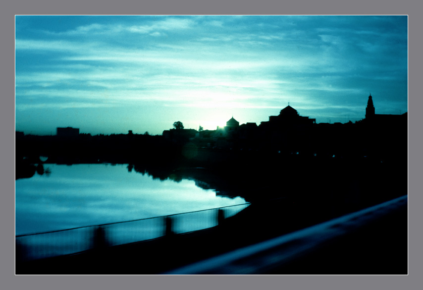 Atardecer por la ribera, Córdoba