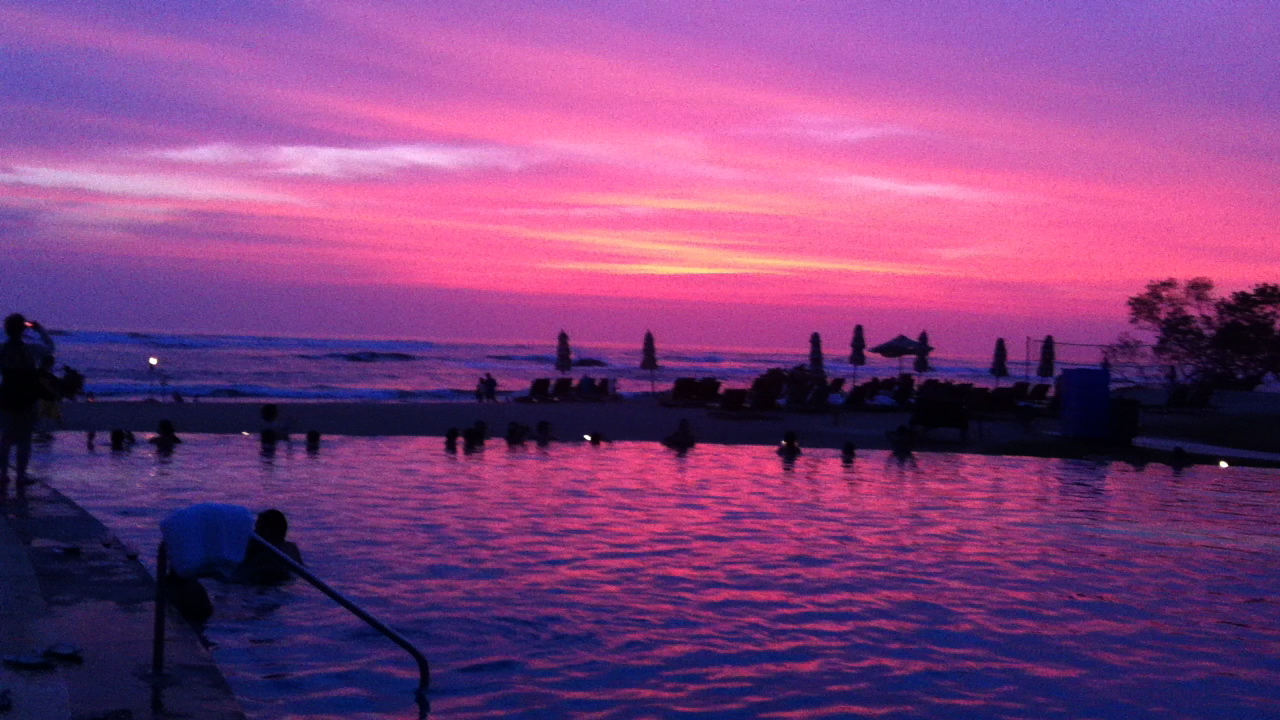 Atardecer purpura de Pinilla, Guanacaste