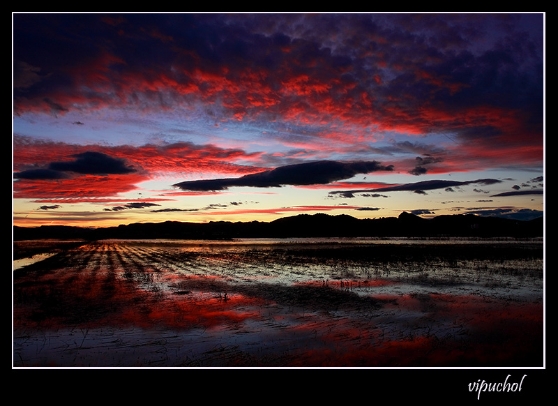 Atardecer reflejado