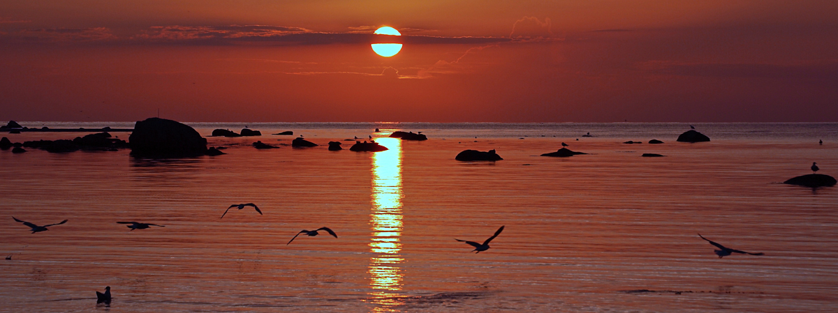 Atardecer rojo.