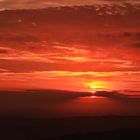 Atardecer rojo en la Sierra San Cristobal (Huelva)