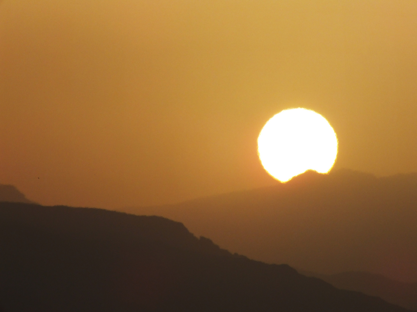 Atardecer sobre Almeria.