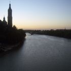 Atardecer sobre el Ebro