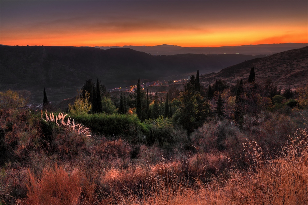 Atardecer sobre Granada