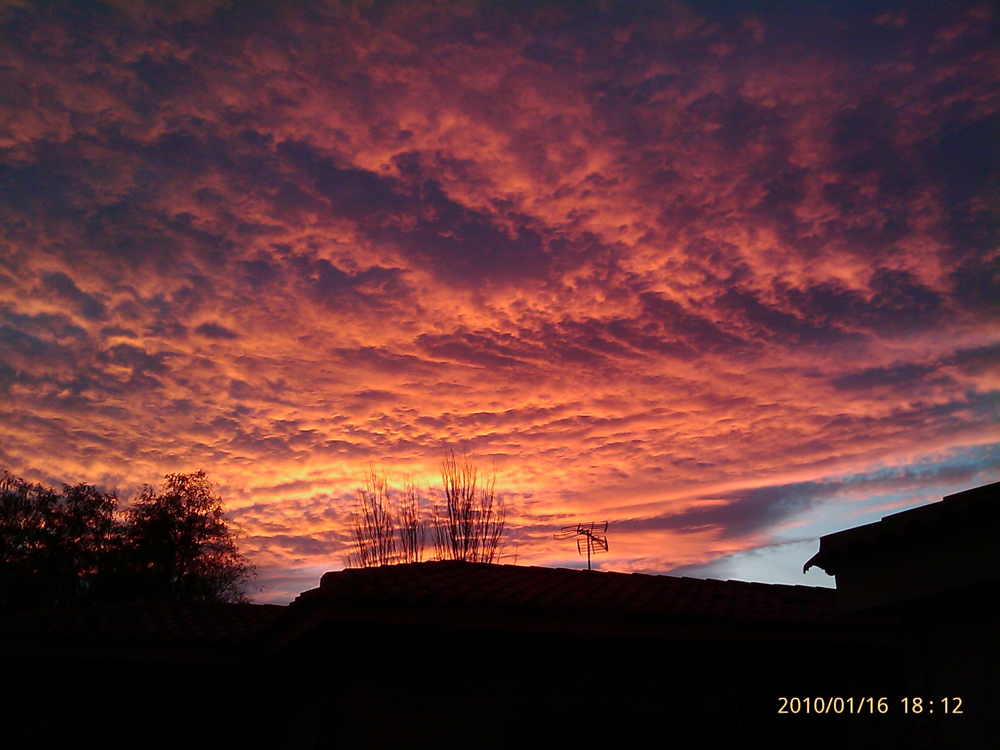 Atardecer sobre mi Casa