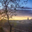 Atardecer sobre Poblet.