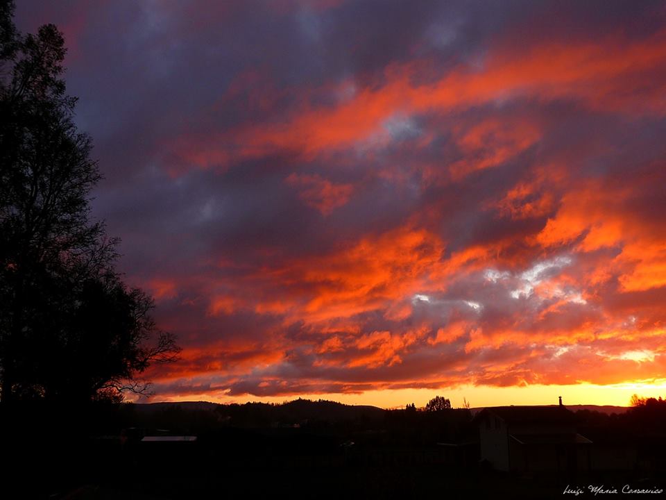 Atardecer - Valdivia, sur de Chile.