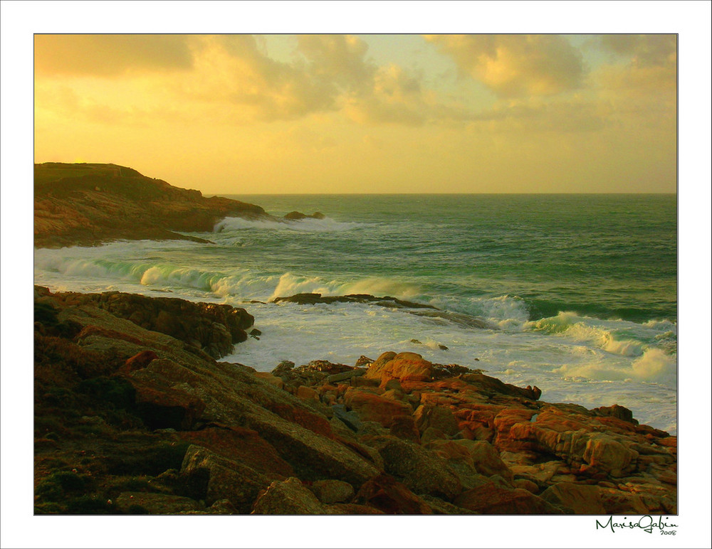 Atardecer y Olas en A Coruña