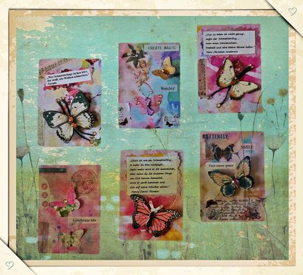 ATC Karten: "Schmetterlinge"