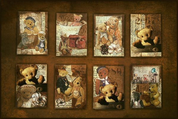 ATC Karten "Teddybären" 