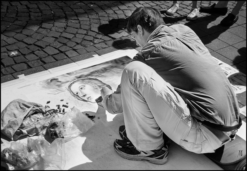 Atelier auf der Strasse.