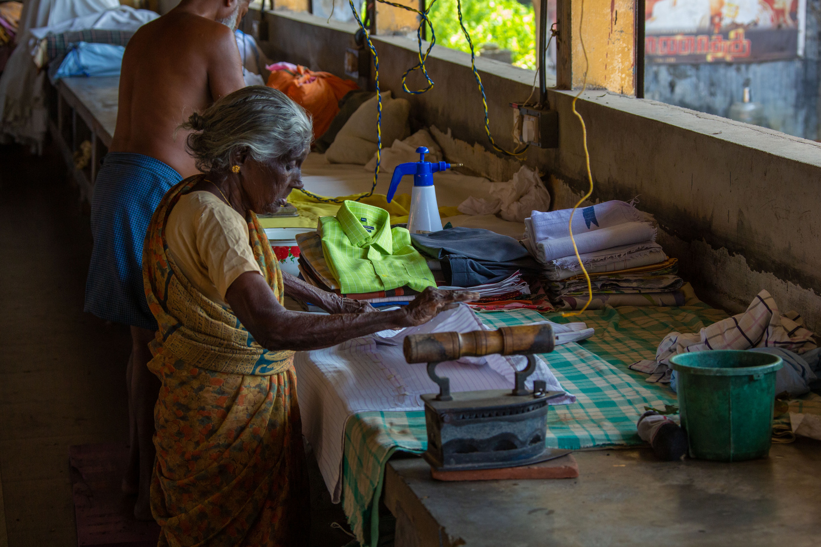 Atelier de repassage à Cochin