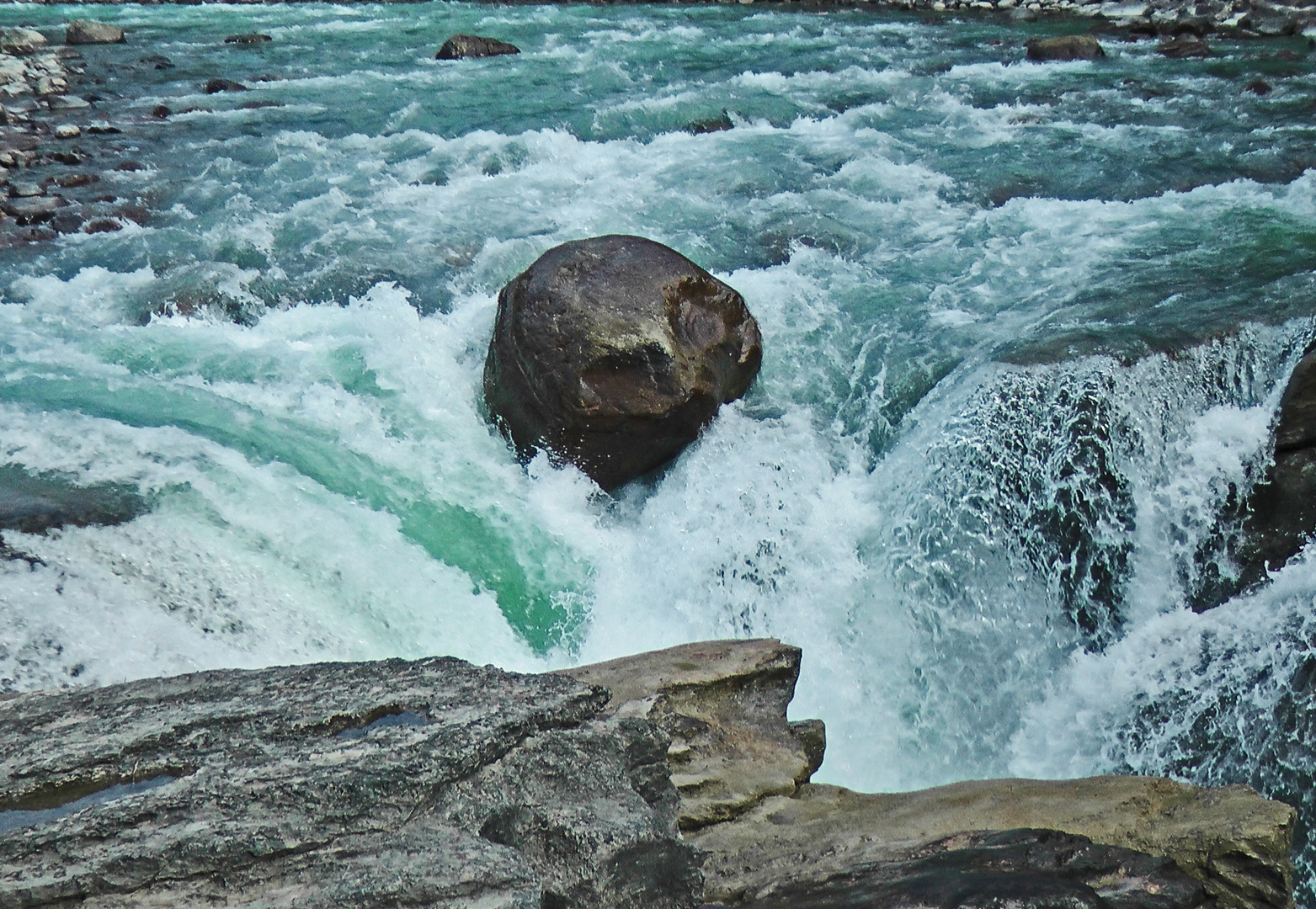 Athabasca-Falls - nahe am Absturz...