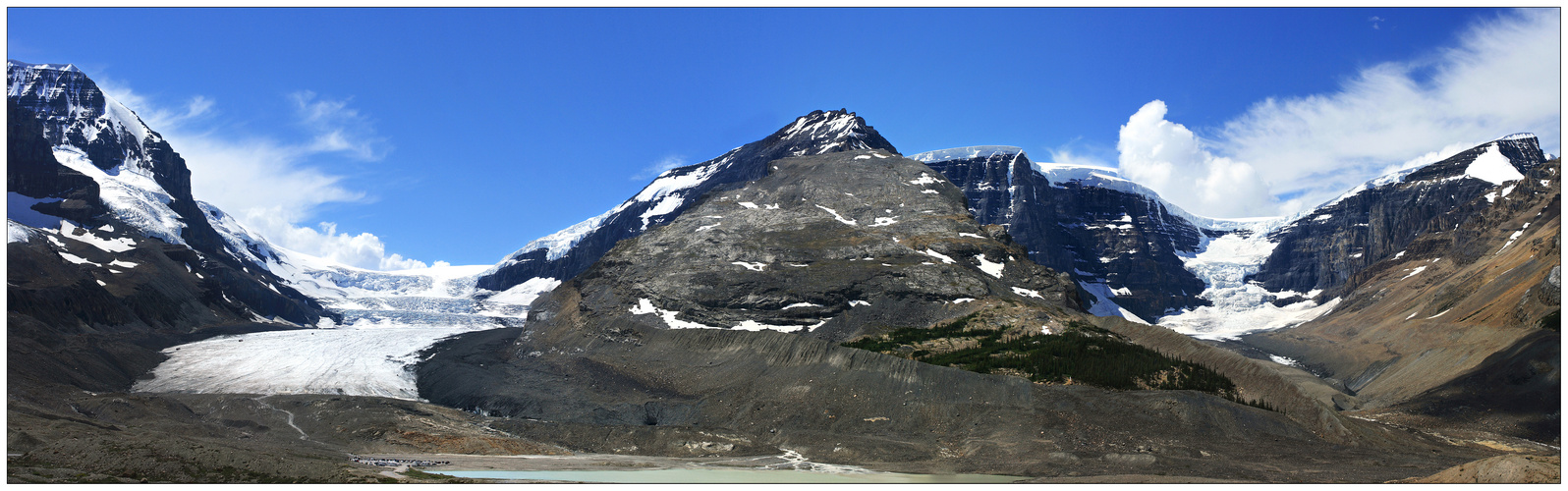 Athabasca Glacier and Snowdome, Columbia Icefield, Alberta