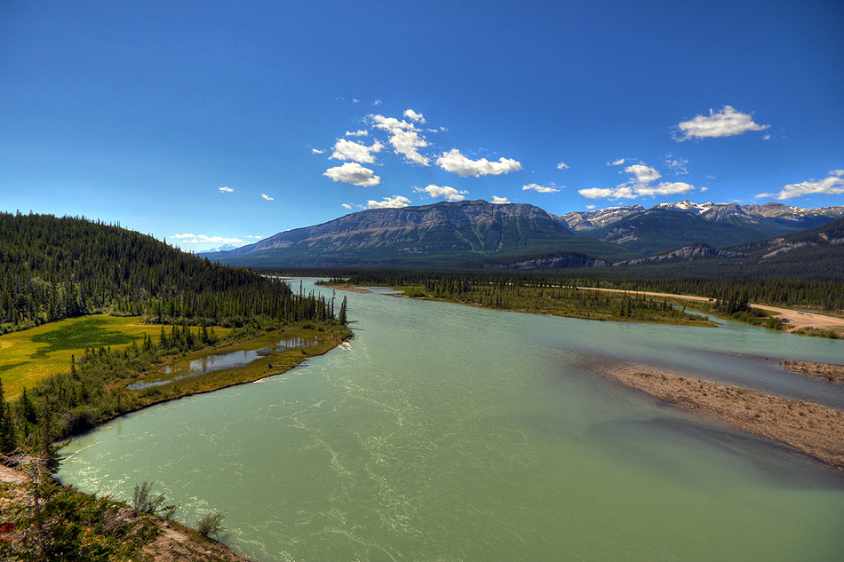 Athabasca River im Jasper Nationalpark