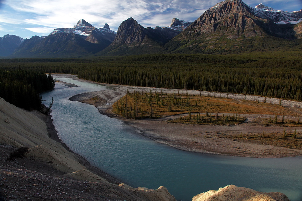 Athabasca-River, südlich von Jasper