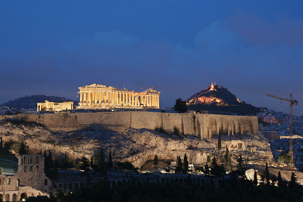 Athen Akropolis Lykavittos Foto & Bild | europe, greece ...