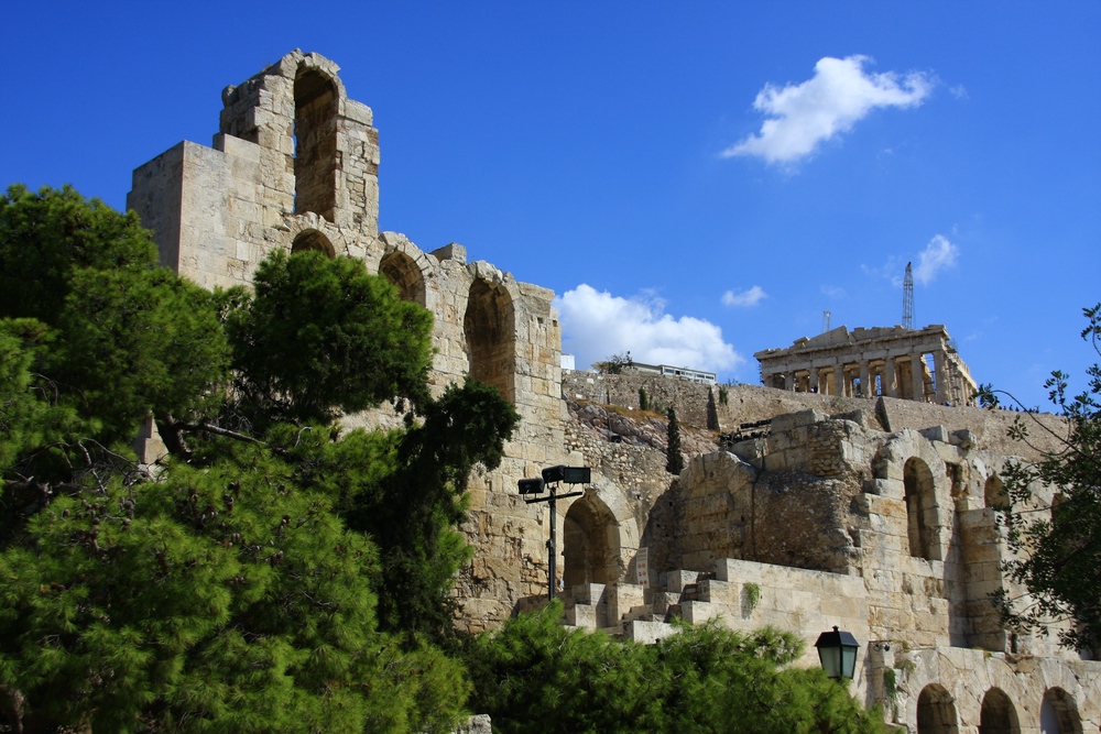 Athen-Akropolis mit Parthenon