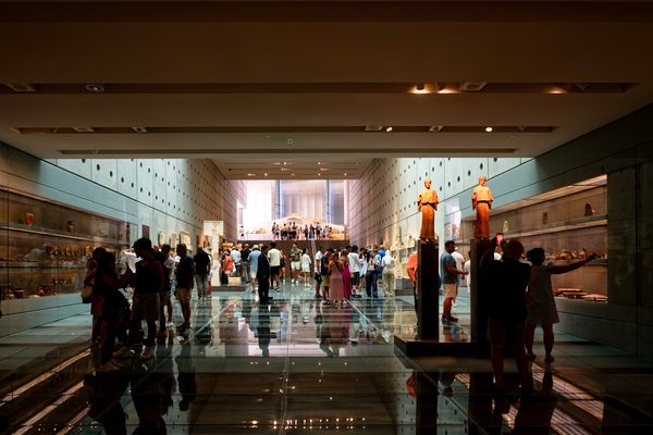 Athen - Akropolis-Museum: Aufgang
