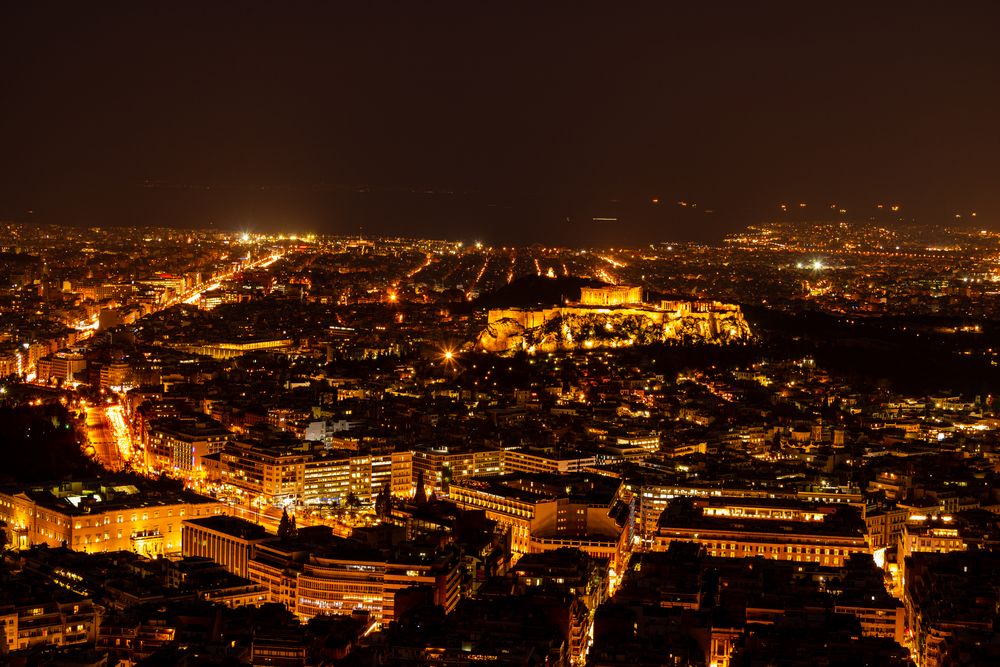 Athen bei Nacht