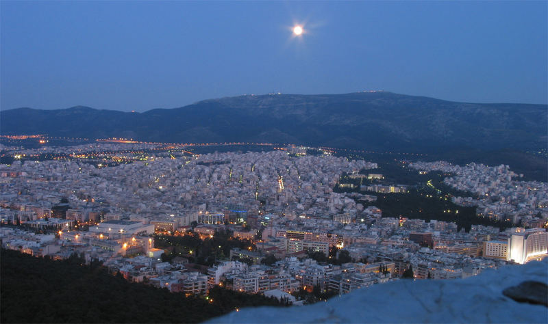 Athen bei Nacht