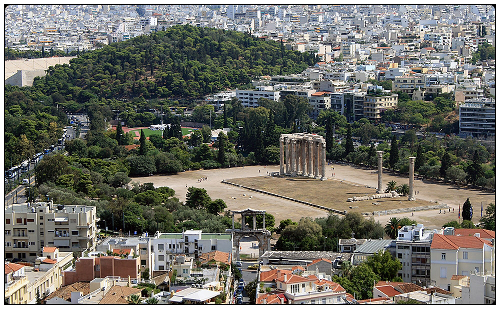 Athen - Blick auf das Olympieion