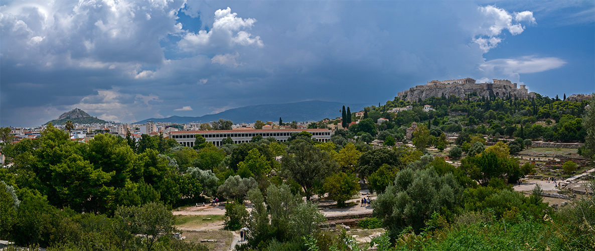 Athen im Gewitter