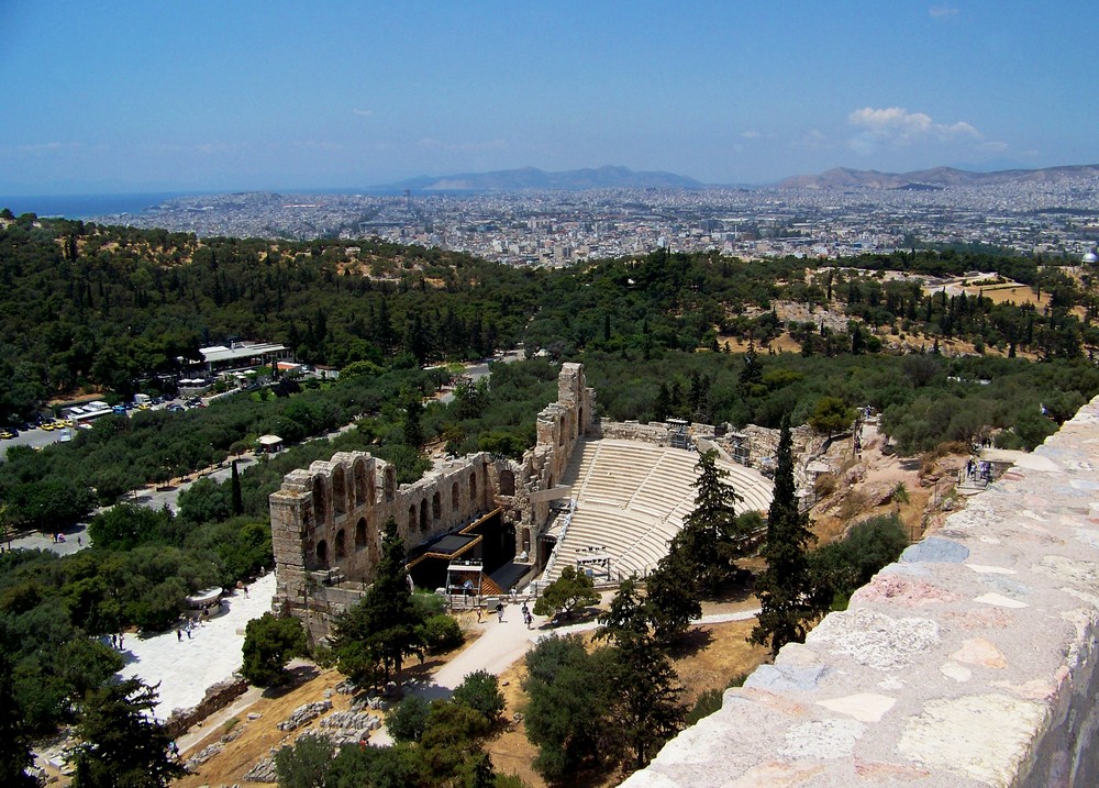 Athen und Piräus von der Akropolis