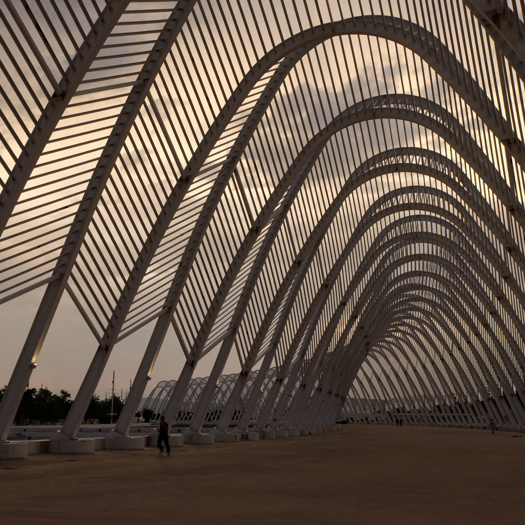 Athens (4) - Stoa at Olympic Stadion Complex - Architect Santiago Calatrava