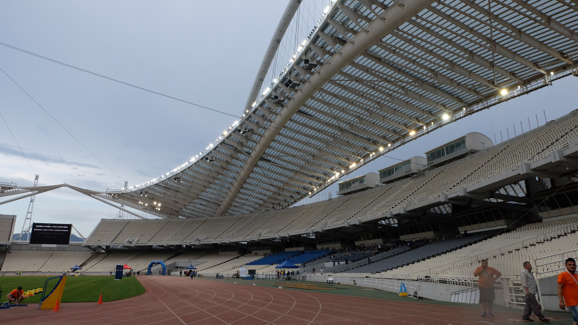 Athens (5) - Inside Olympia Stadion - Architect Santiago Calatrava