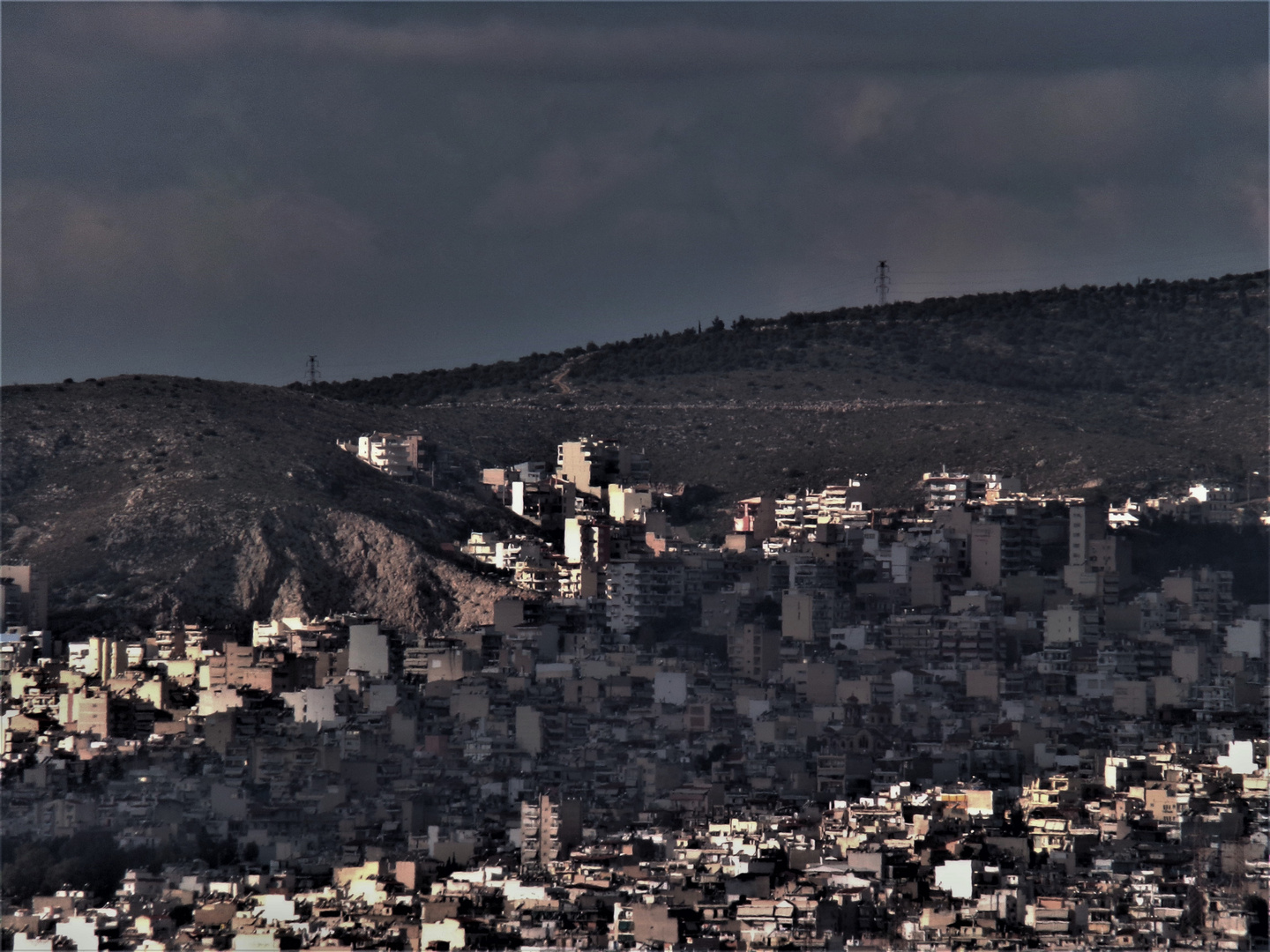 athens at night