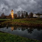 Athensleben, Wasserturm auch im Wasser